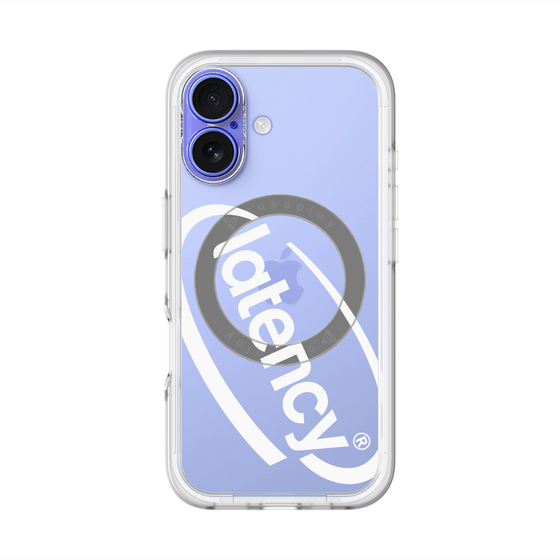 スリムプロテクションプレミアムケース with MagSafe［ LATENCY - Circle logo - Clear ］