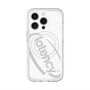 スリムプロテクションプレミアムケース with MagSafe［ LATENCY - Circle logo - White ］