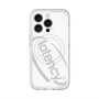 スリムプロテクションプレミアムケース with MagSafe［ LATENCY - Circle logo - White ］
