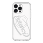 スリムプロテクションプレミアムケース with MagSafe［ LATENCY - Circle logo - White ］
