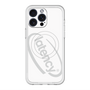 スリムプロテクションプレミアムケース with MagSafe［ LATENCY - Circle logo - White ］