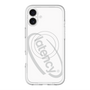 スリムプロテクションプレミアムケース with MagSafe［ LATENCY - Circle logo - White ］