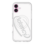 スリムプロテクションプレミアムケース with MagSafe［ LATENCY - Circle logo - White ］