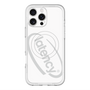 スリムプロテクションプレミアムケース with MagSafe［ LATENCY - Circle logo - White ］