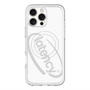 スリムプロテクションプレミアムケース with MagSafe［ LATENCY - Circle logo - White ］