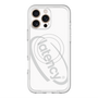 スリムプロテクションプレミアムケース with MagSafe［ LATENCY - Circle logo - White ］
