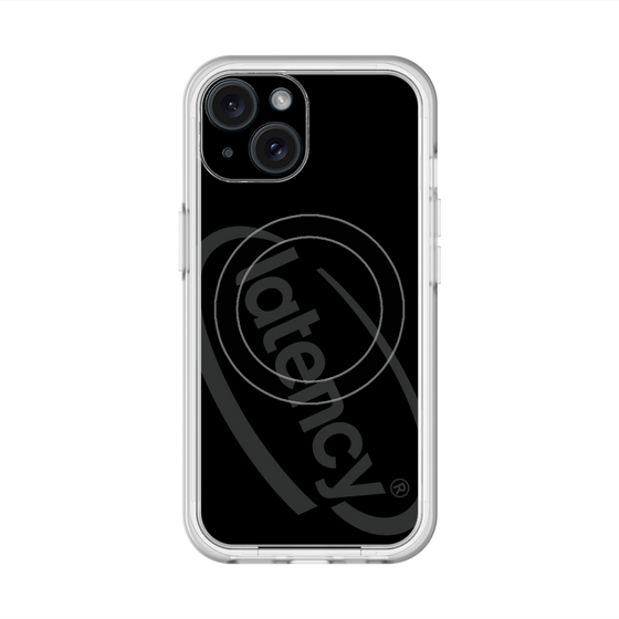 スリムプロテクションプレミアムケース with MagSafe［ LATENCY - Circle logo - Black ］