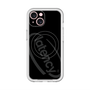 スリムプロテクションプレミアムケース with MagSafe［ LATENCY - Circle logo - Black ］