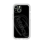 スリムプロテクションプレミアムケース with MagSafe［ LATENCY - Circle logo - Black ］