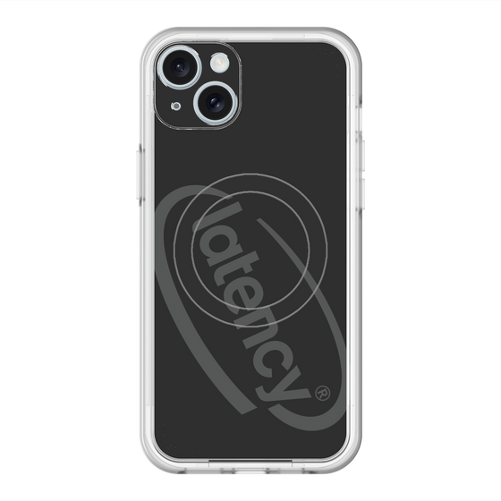 スリムプロテクションプレミアムケース with MagSafe［ LATENCY - Circle logo - Black ］