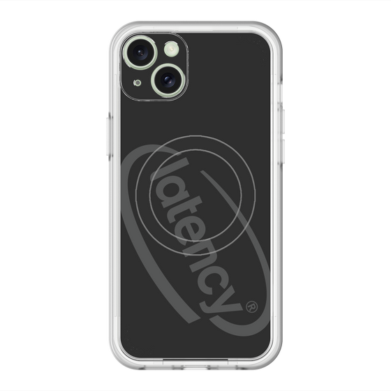 スリムプロテクションプレミアムケース with MagSafe［ LATENCY - Circle logo - Black ］