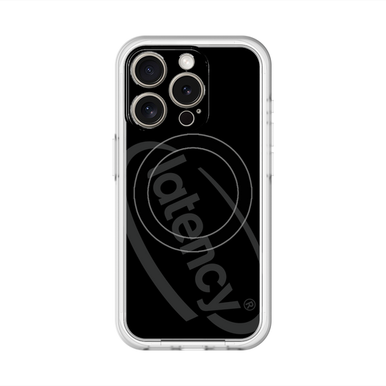 スリムプロテクションプレミアムケース with MagSafe［ LATENCY - Circle logo - Black ］