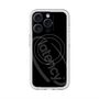 スリムプロテクションプレミアムケース with MagSafe［ LATENCY - Circle logo - Black ］