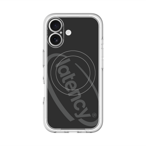 スリムプロテクションプレミアムケース with MagSafe［ LATENCY - Circle logo - Black ］