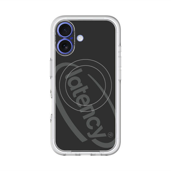 スリムプロテクションプレミアムケース with MagSafe［ LATENCY - Circle logo - Black ］