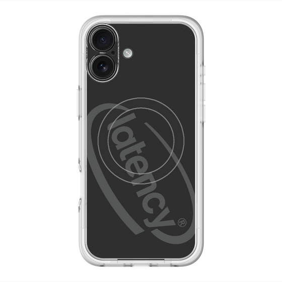 スリムプロテクションプレミアムケース with MagSafe［ LATENCY - Circle logo - Black ］