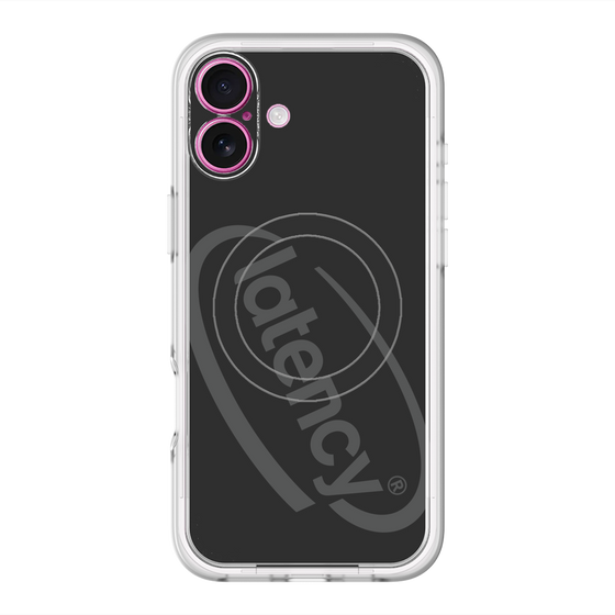 スリムプロテクションプレミアムケース with MagSafe［ LATENCY - Circle logo - Black ］