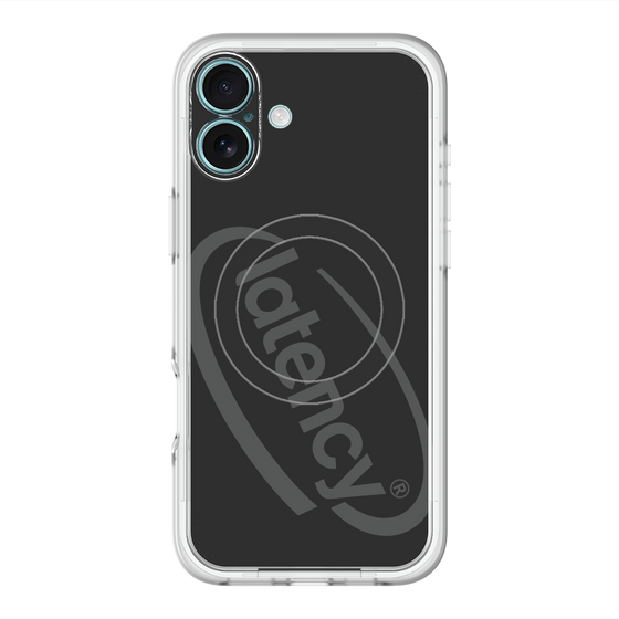 スリムプロテクションプレミアムケース with MagSafe［ LATENCY - Circle logo - Black ］