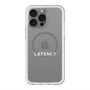 スリムプロテクションプレミアムケース with MagSafe［ LATENCY - Logotype - Clear ］