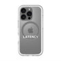 スリムプロテクションプレミアムケース with MagSafe［ LATENCY - Logotype - Clear ］
