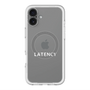 スリムプロテクションプレミアムケース with MagSafe［ LATENCY - Logotype - Clear ］