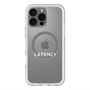 スリムプロテクションプレミアムケース with MagSafe［ LATENCY - Logotype - Clear ］