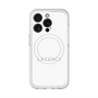 スリムプロテクションプレミアムケース with MagSafe［ LATENCY - Logotype - White ］