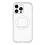 スリムプロテクションプレミアムケース with MagSafe［ LATENCY - Logotype - White ］