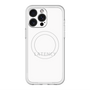 スリムプロテクションプレミアムケース with MagSafe［ LATENCY - Logotype - White ］