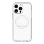 スリムプロテクションプレミアムケース with MagSafe［ LATENCY - Logotype - White ］