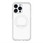 スリムプロテクションプレミアムケース with MagSafe［ LATENCY - Logotype - White ］