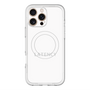 スリムプロテクションプレミアムケース with MagSafe［ LATENCY - Logotype - White ］