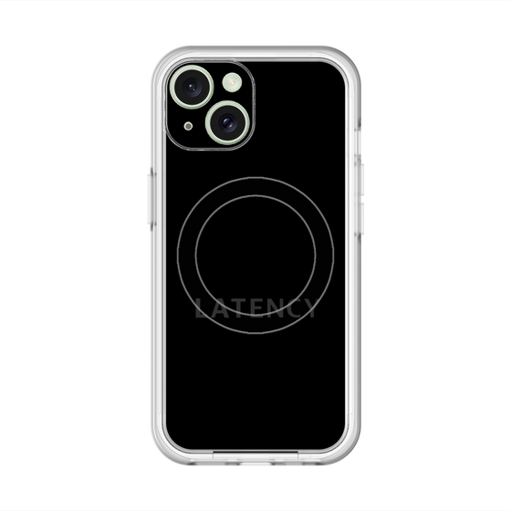 スリムプロテクションプレミアムケース with MagSafe［ LATENCY - Logotype - Black ］