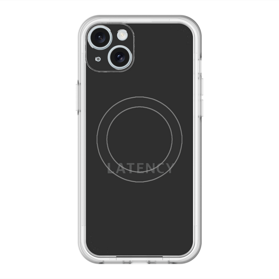 スリムプロテクションプレミアムケース with MagSafe［ LATENCY - Logotype - Black ］