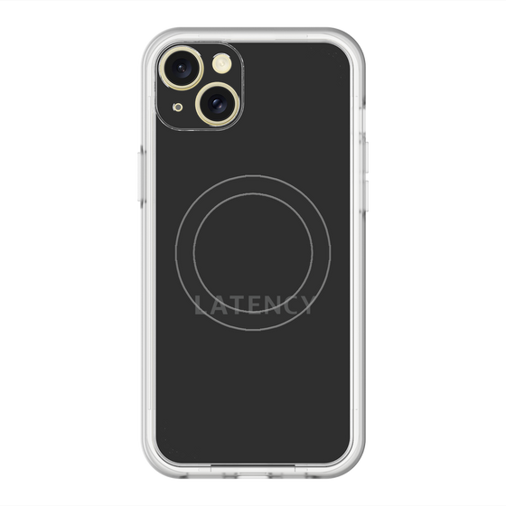 スリムプロテクションプレミアムケース with MagSafe［ LATENCY - Logotype - Black ］