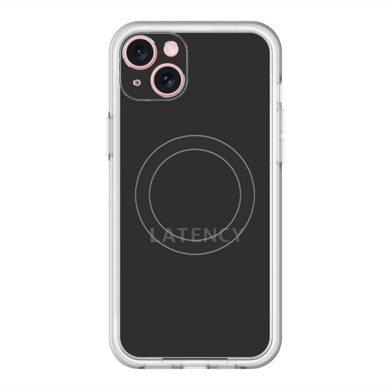 スリムプロテクションプレミアムケース with MagSafe［ LATENCY - Logotype - Black ］