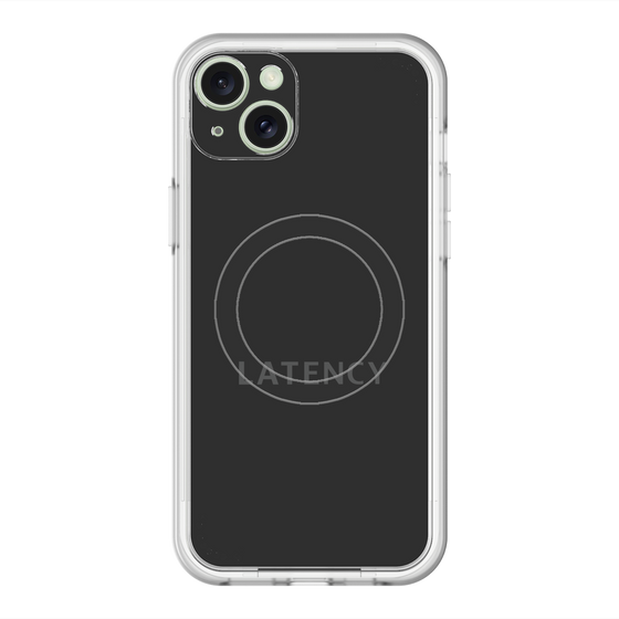 スリムプロテクションプレミアムケース with MagSafe［ LATENCY - Logotype - Black ］