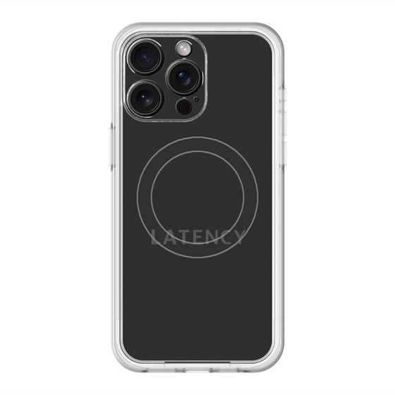 スリムプロテクションプレミアムケース with MagSafe［ LATENCY - Logotype - Black ］