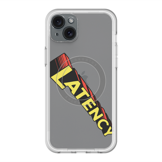 スリムプロテクションプレミアムケース with MagSafe［ LATENCY - Rock logo - Clear ］