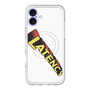 スリムプロテクションプレミアムケース with MagSafe［ LATENCY - Rock logo - White ］