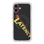 スリムプロテクションプレミアムケース with MagSafe［ LATENCY - Rock logo - Black ］