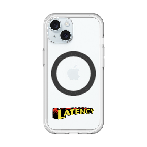 スリムプロテクションプレミアムケース with MagSafe［ LATENCY - Rock logo ］