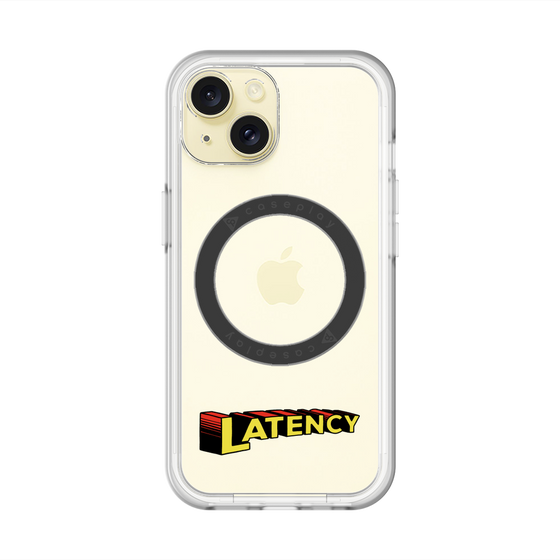 スリムプロテクションプレミアムケース with MagSafe［ LATENCY - Rock logo ］