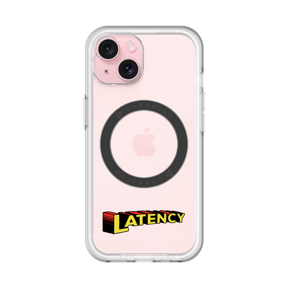スリムプロテクションプレミアムケース with MagSafe［ LATENCY - Rock logo ］