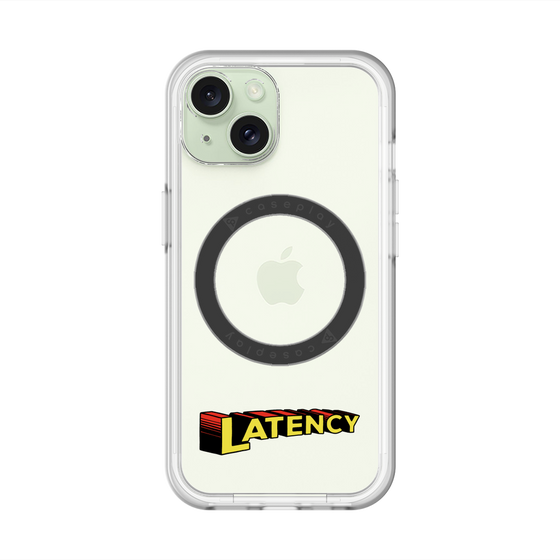 スリムプロテクションプレミアムケース with MagSafe［ LATENCY - Rock logo ］