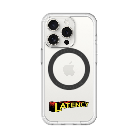 スリムプロテクションプレミアムケース with MagSafe［ LATENCY - Rock logo ］