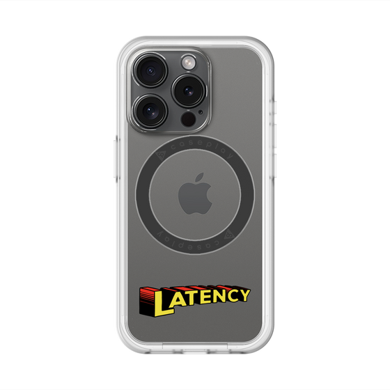 スリムプロテクションプレミアムケース with MagSafe［ LATENCY - Rock logo ］