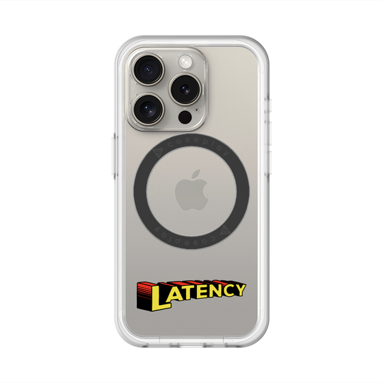 スリムプロテクションプレミアムケース with MagSafe［ LATENCY - Rock logo ］