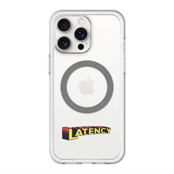 スリムプロテクションプレミアムケース with MagSafe［ LATENCY - Rock logo ］