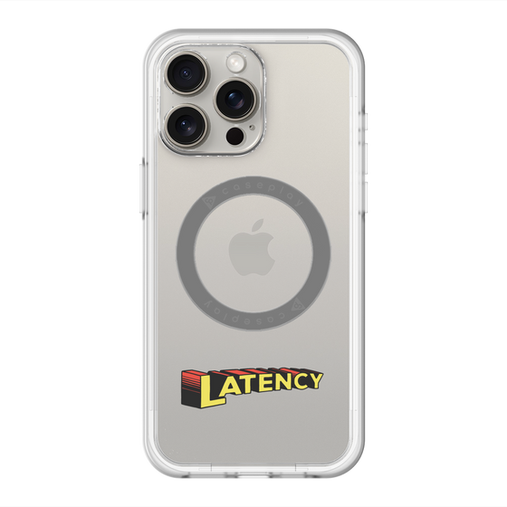 スリムプロテクションプレミアムケース with MagSafe［ LATENCY - Rock logo ］
